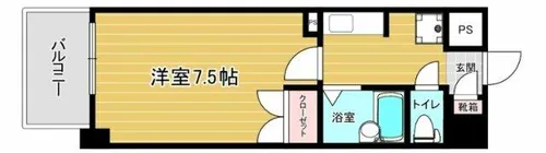 リファレンス美野島【203号室】の間取り