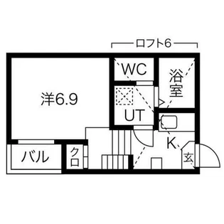 カーサさくらⅠ【2階】の間取り