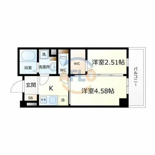 NU長居公園【3階】の間取り