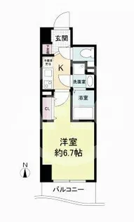 セレニテ心斎橋グランデ【7階】の間取り