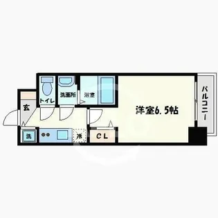 プレサンス松屋町駅前【11階】の間取り