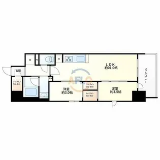 リビオメゾン新大阪【8階】の間取り