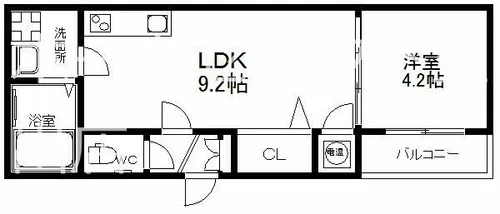 GRANDIR御崎Ⅰ【3階】の間取り