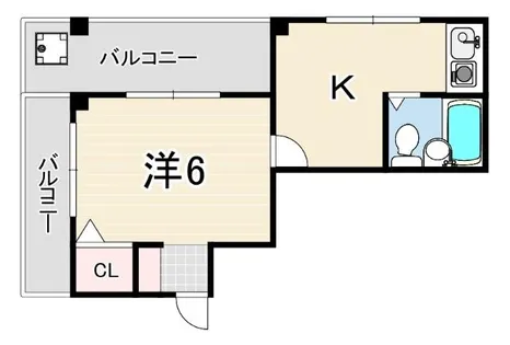 ル・パレ将軍【4階】の間取り