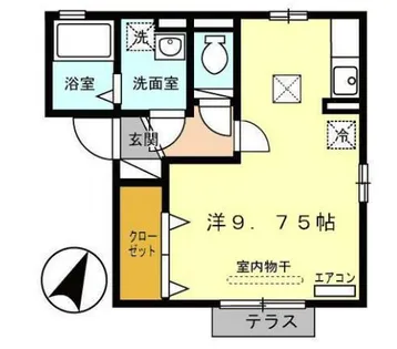 セジュール パッシーモ【1階】の間取り