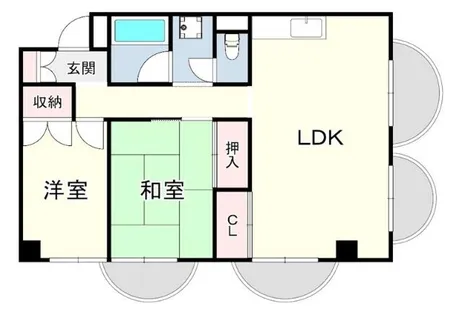 メゾン上甲東園【2階】の間取り