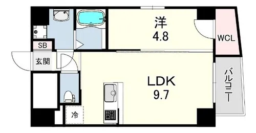 セレニテ甲子園2【7階】の間取り