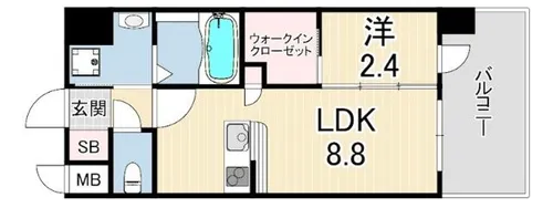 セレニテ神戸西アリエ【2階】の間取り