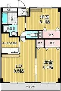 ブラウベルグ【2階】の間取り