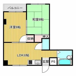 リバーライフ三島【3階】の間取り