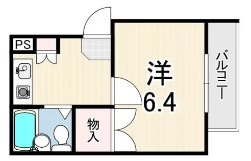 リビエラ武庫川【2階】の間取り