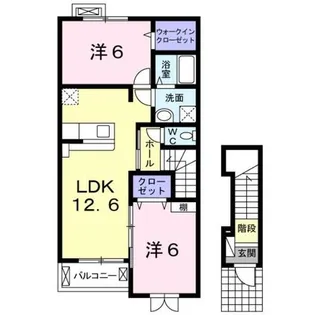 ショーエン・パディー1【2階】の間取り