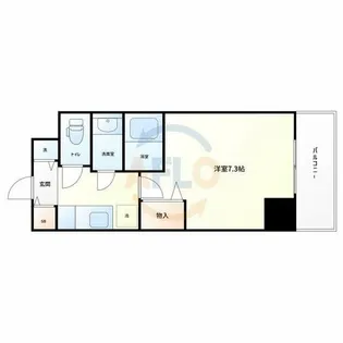 ドミール谷町【4階】の間取り