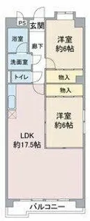 ヒルトンブルー【2階】の間取り