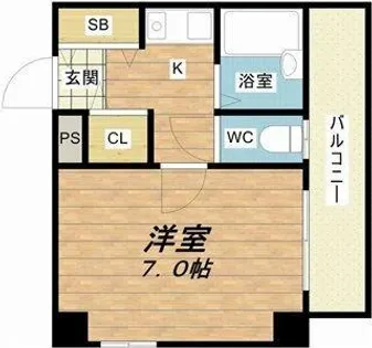 舟橋青山ビル【6階】の間取り