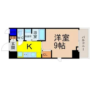 ロータス本陣通【6階】の間取り