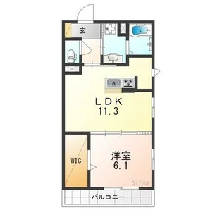 エミネンス京【1階】の間取り