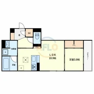 クラシスト新金岡【1階】の間取り