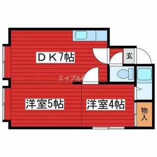 K2オオタキビル【2階】の間取り