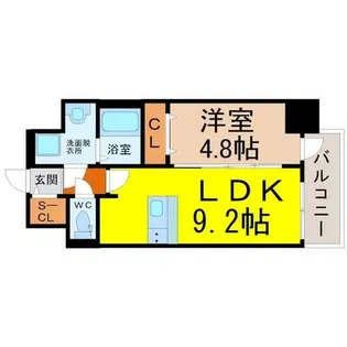 プレサンス鶴舞ファースト【5階】の間取り
