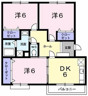 メゾンフレール【2階】の間取り