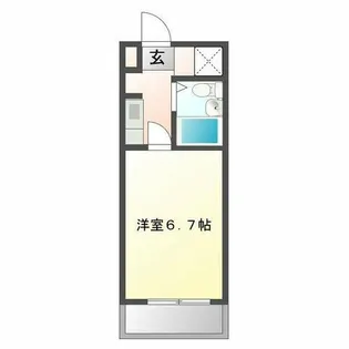 1Kの間取り画像