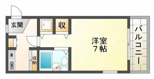ヴィーナスブリッジ弐番館【1階】の間取り