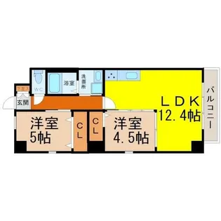 Pura Vida花の木【6階】の間取り