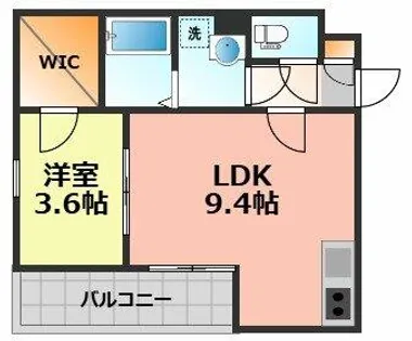 愛知県清須市土器野【アパート】の間取り