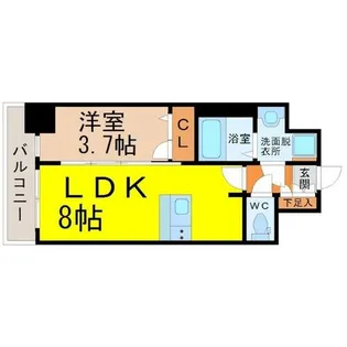 アステリ鶴舞エーナ【7階】の間取り