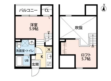 SPICA中島新町【2階】の間取り