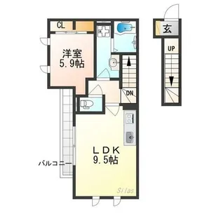アクティ勧修【2階】の間取り