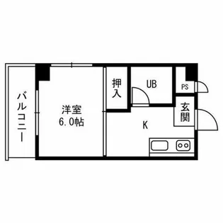 コーポあびこ【401号室】の間取り