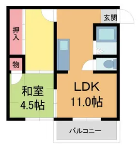 シャロン星の荘【208号室】の間取り