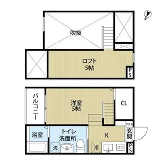 Richhill北頭【2階】の間取り
