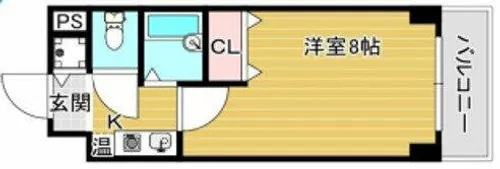 ファミールグランデサウス館【1階】の間取り