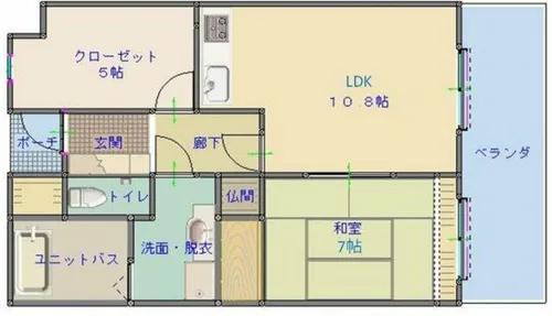 マンション芦紅【601号室】の間取り
