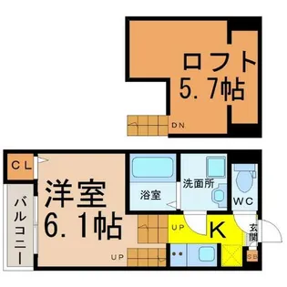 i-FLAG(アイフラッグ)【2階】の間取り