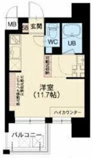 DOUBLE NINE RESIDENCE TENNOJIMINAMI【3階】の間取り