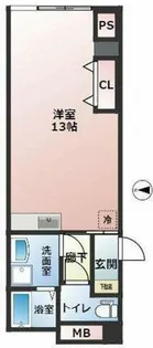 ハイムアーキテクト【201号室】の間取り