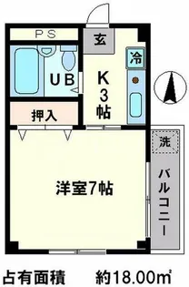 ハイツシャルマンII【2階】の間取り