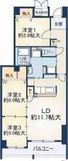 プロスペリテ【4階】の間取り