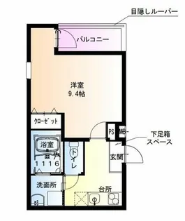 フジパレス中央長田Ⅱ番館【3階】の間取り