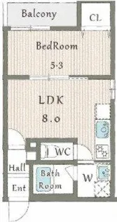 ALEGRIA平野本町Ⅱ【101号室】の間取り