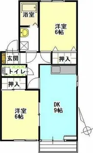 コーポラス広和A【1階】の間取り
