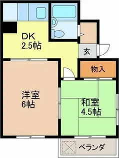 ハイツリトルパーク【102号室】の間取り