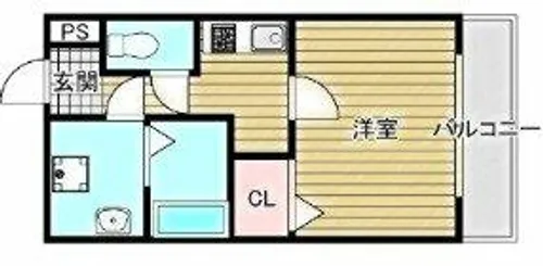 グランパシフィック清水丘【501号室】の間取り