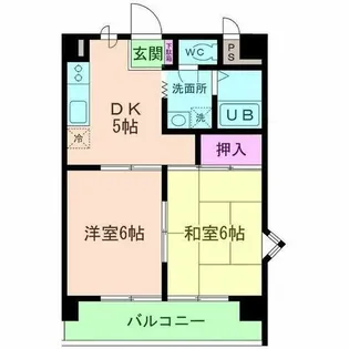 メゾンエコー【601号室】の間取り