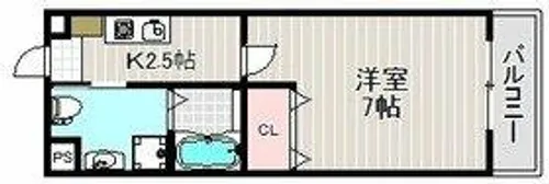 エクセル杭全【3階】の間取り