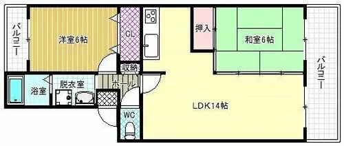 グレープコート【3階】の間取り